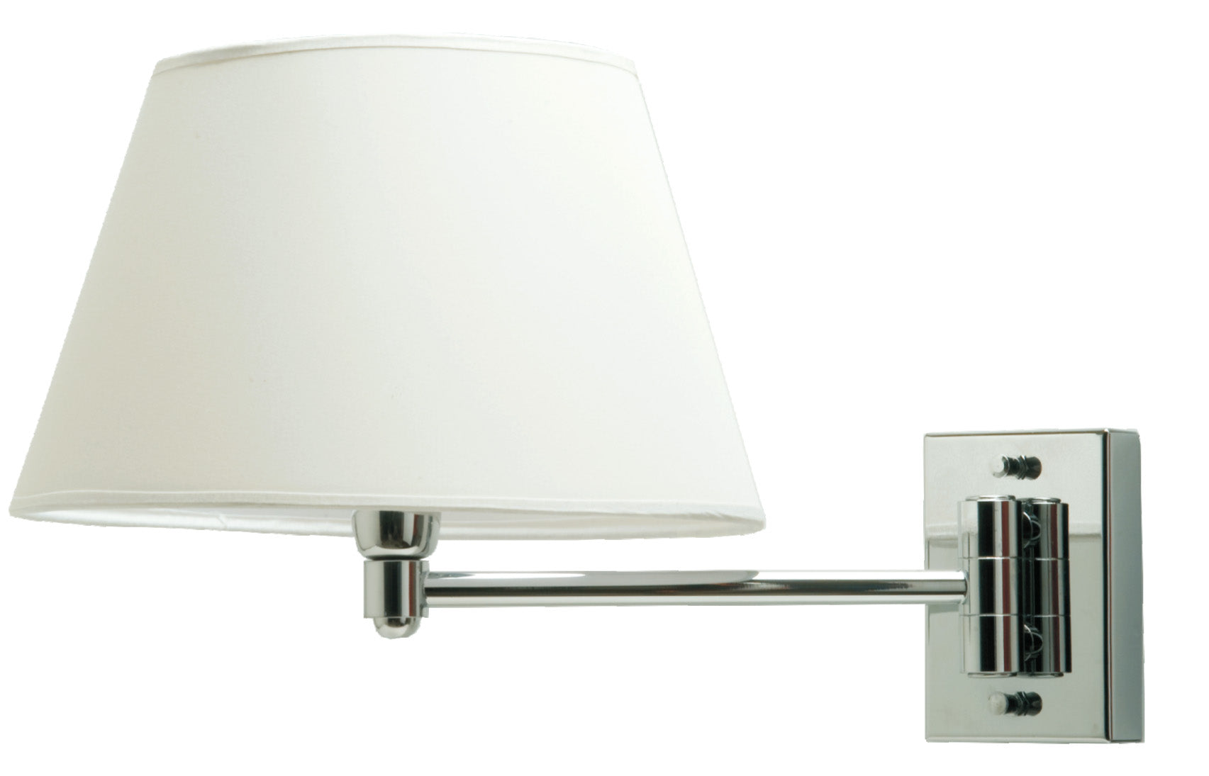 Lampada da parete braccio singolo  Ottone/Acciaio con paralume E27