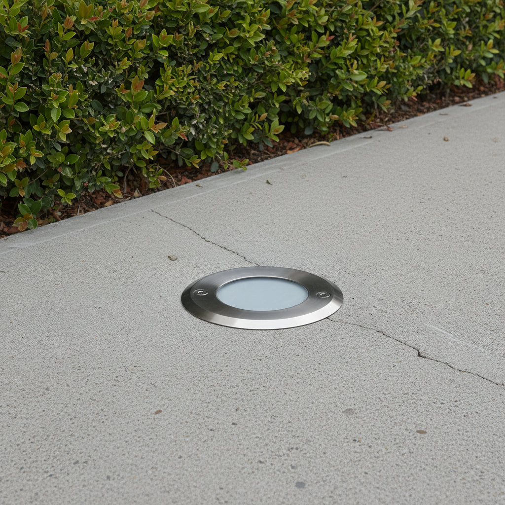 Faretto da incasso pavimento in acciaio inox per lampada G4 LED